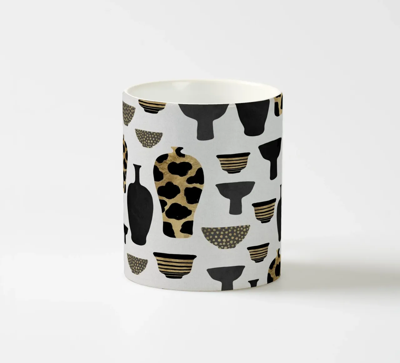 Patterned Vases ceramic mug by Orara Studio