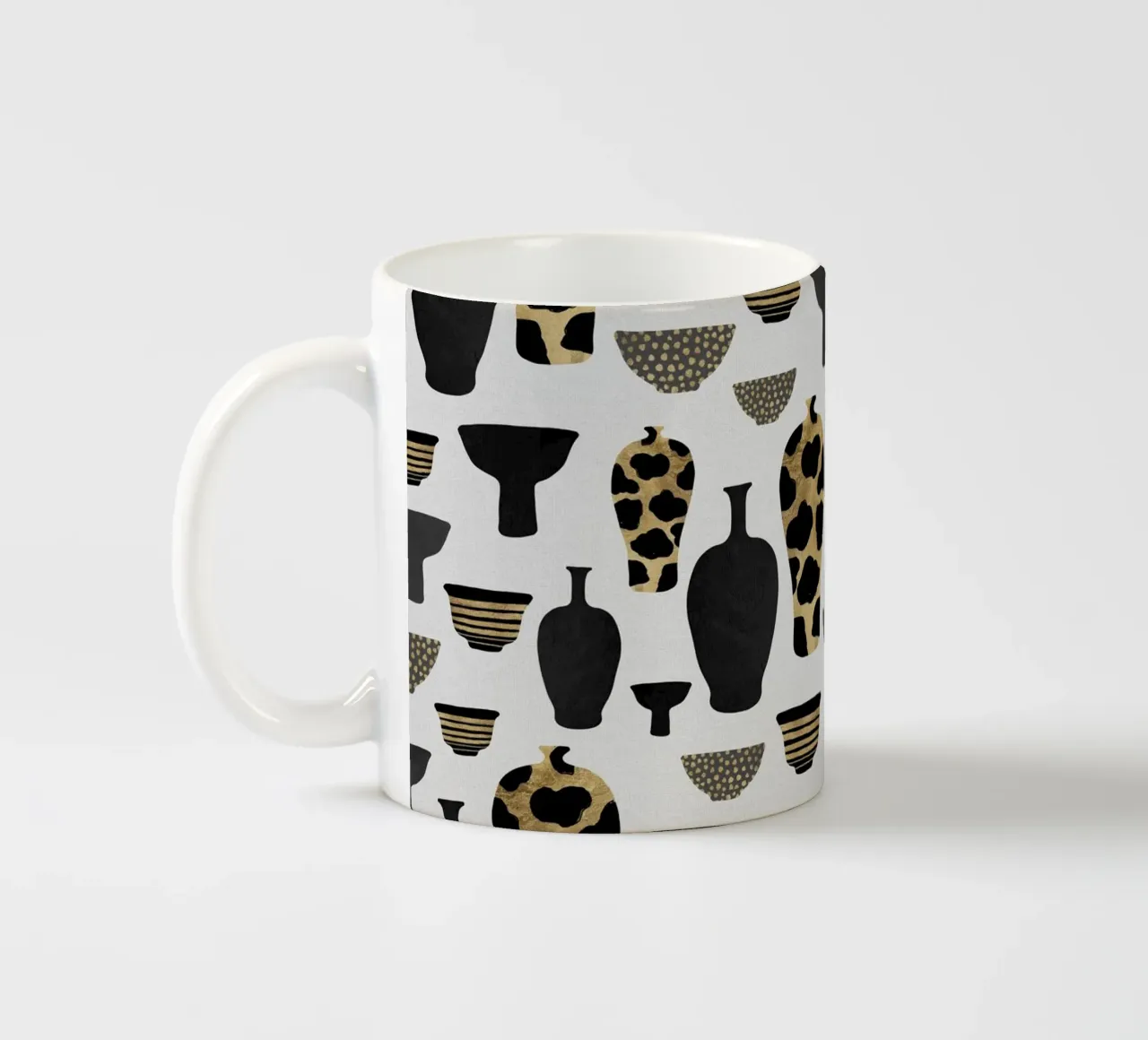 Patterned Vases ceramic mug by Orara Studio