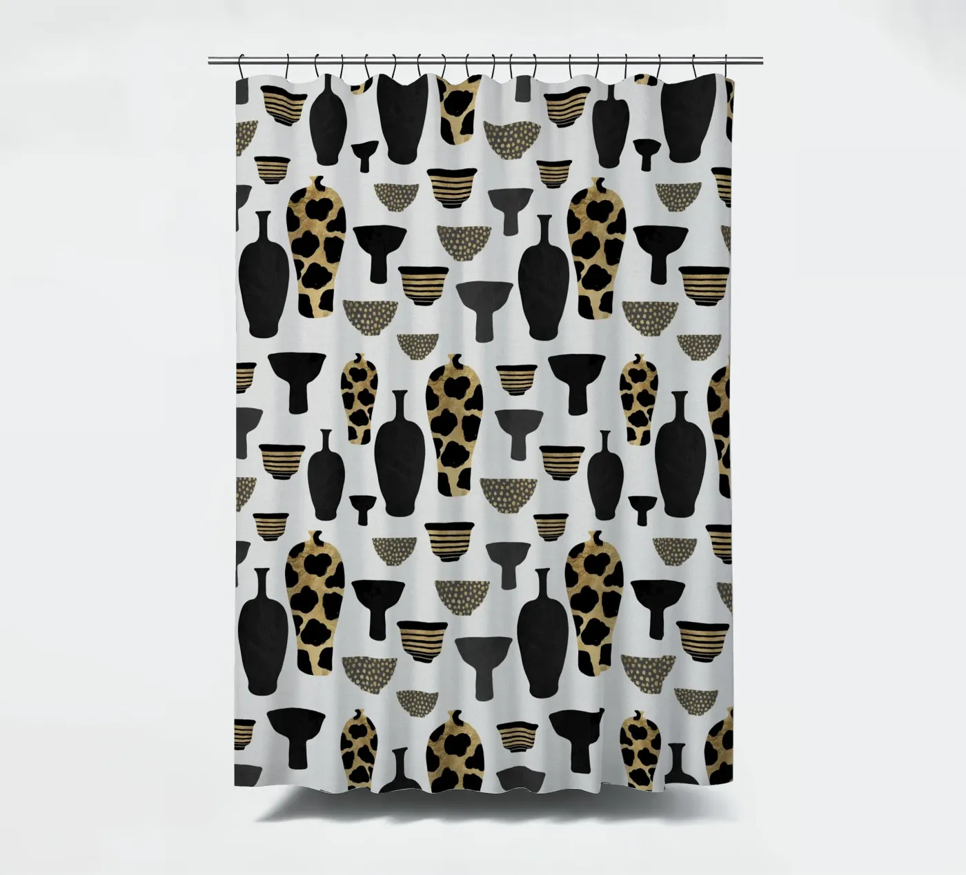 Patterned Vases Duschvorhang von Orara Studio