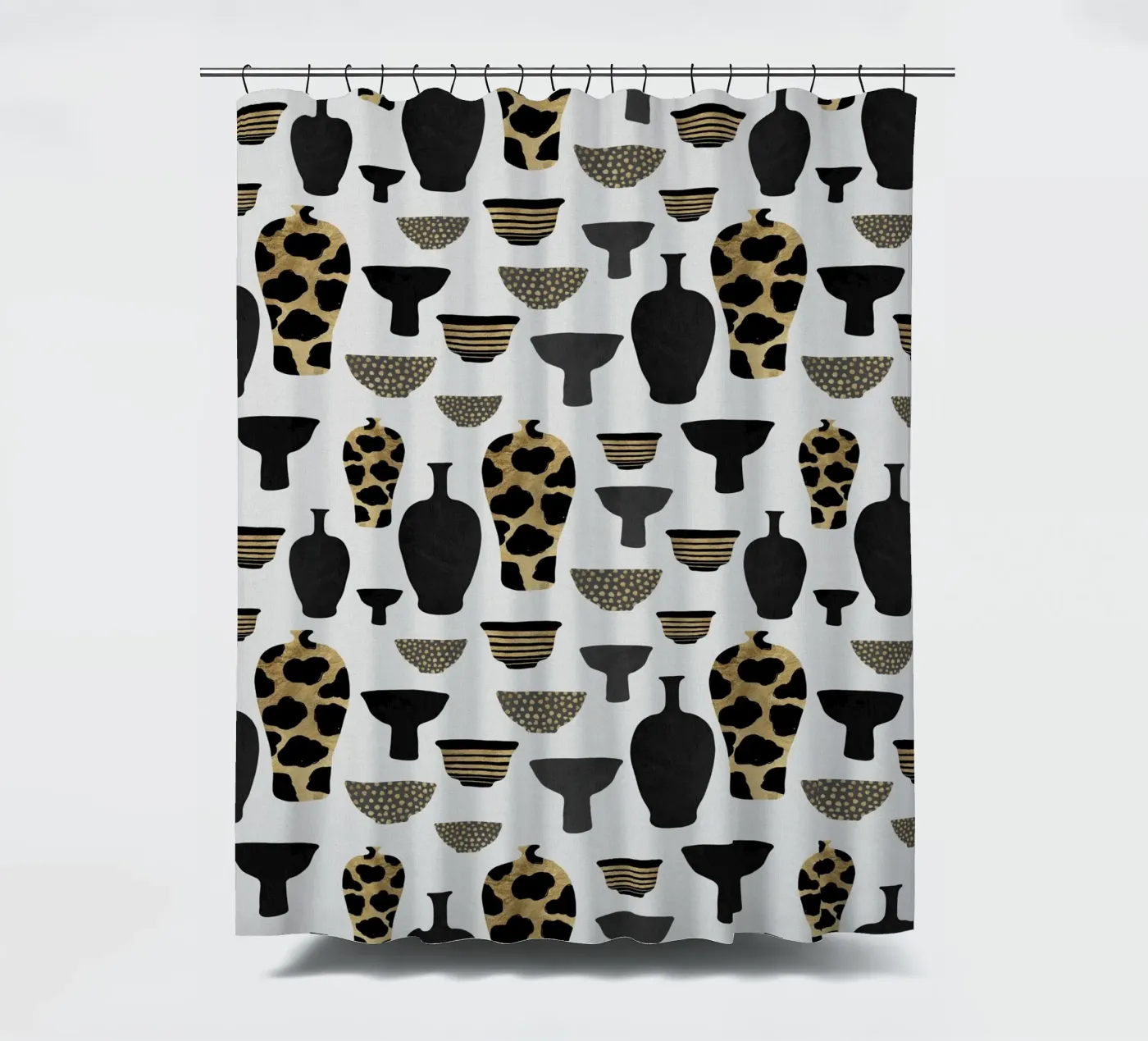 Patterned Vases Duschvorhang von Orara Studio