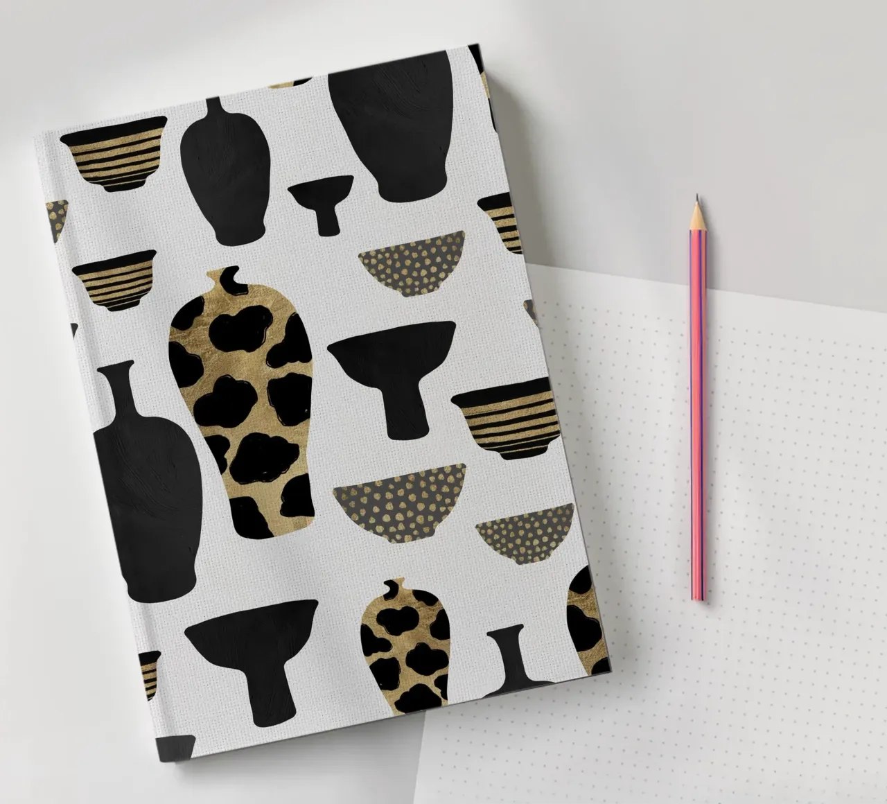 Patterned Vases notebook by Orara Studio
