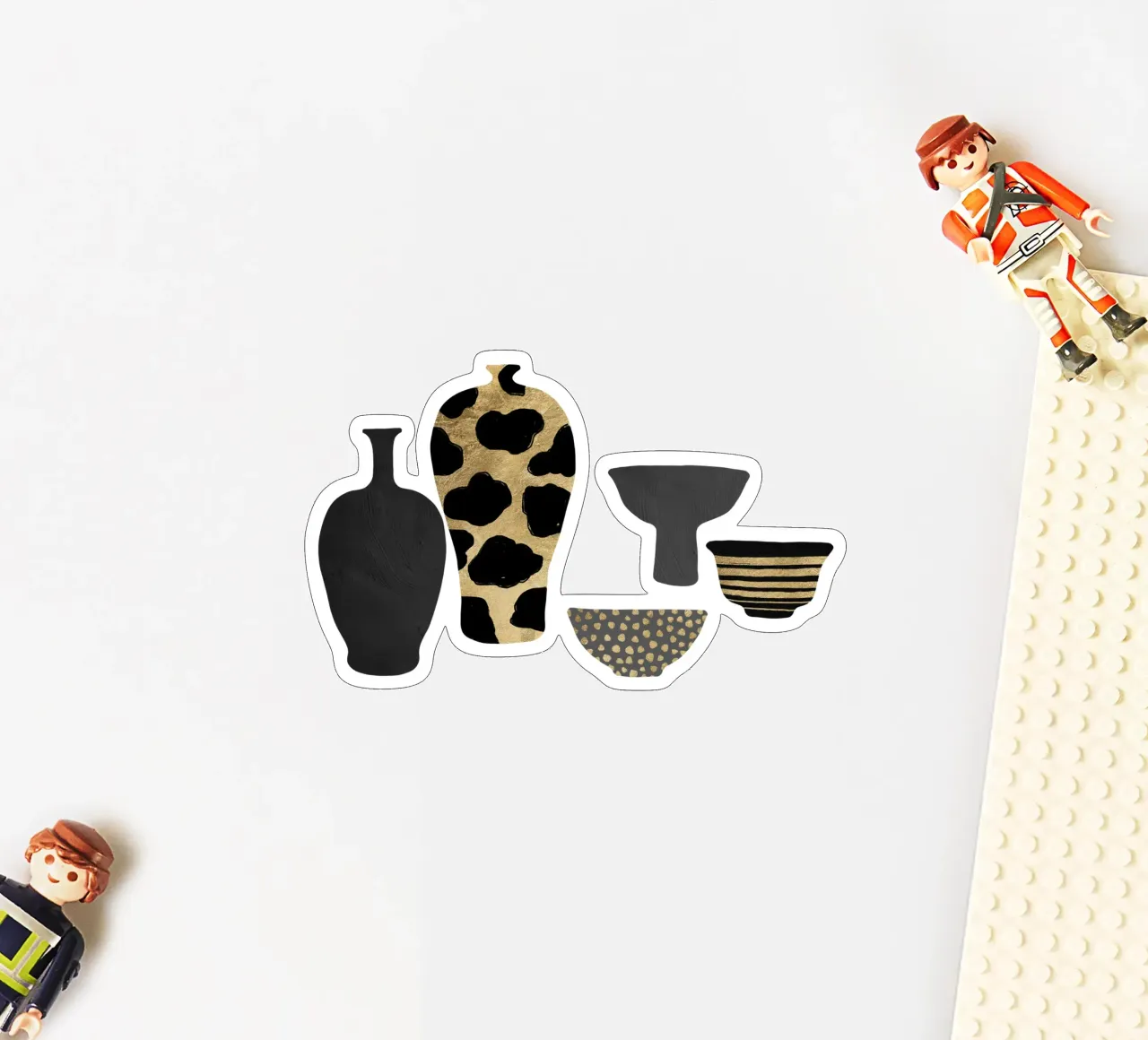 Patterned Vases sticker by Orara Studio