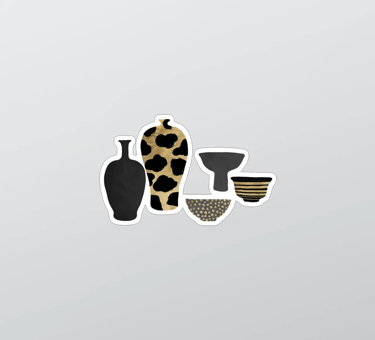 Patterned Vases sticker by Orara Studio