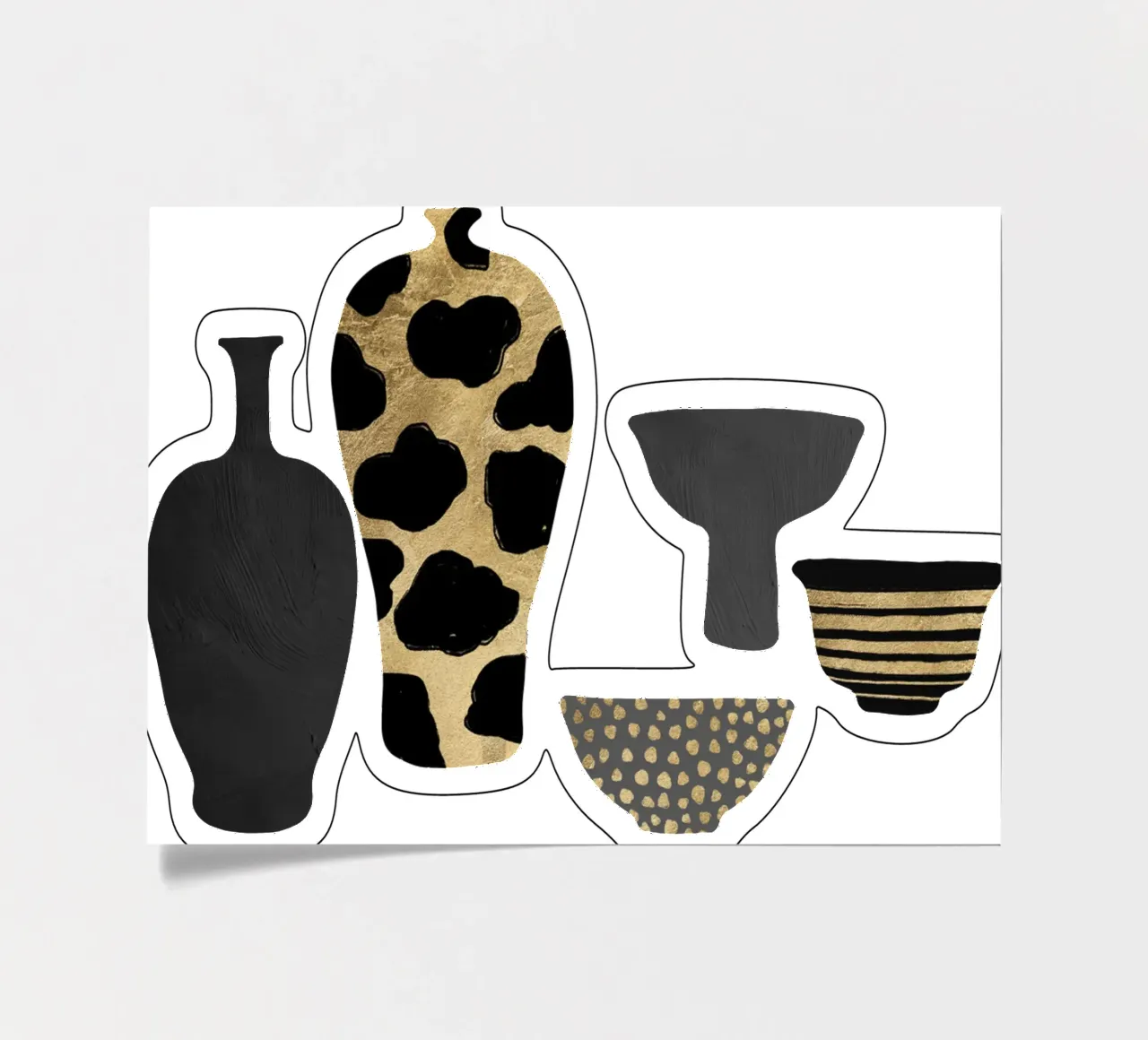 Patterned Vases sticker sheet by Orara Studio