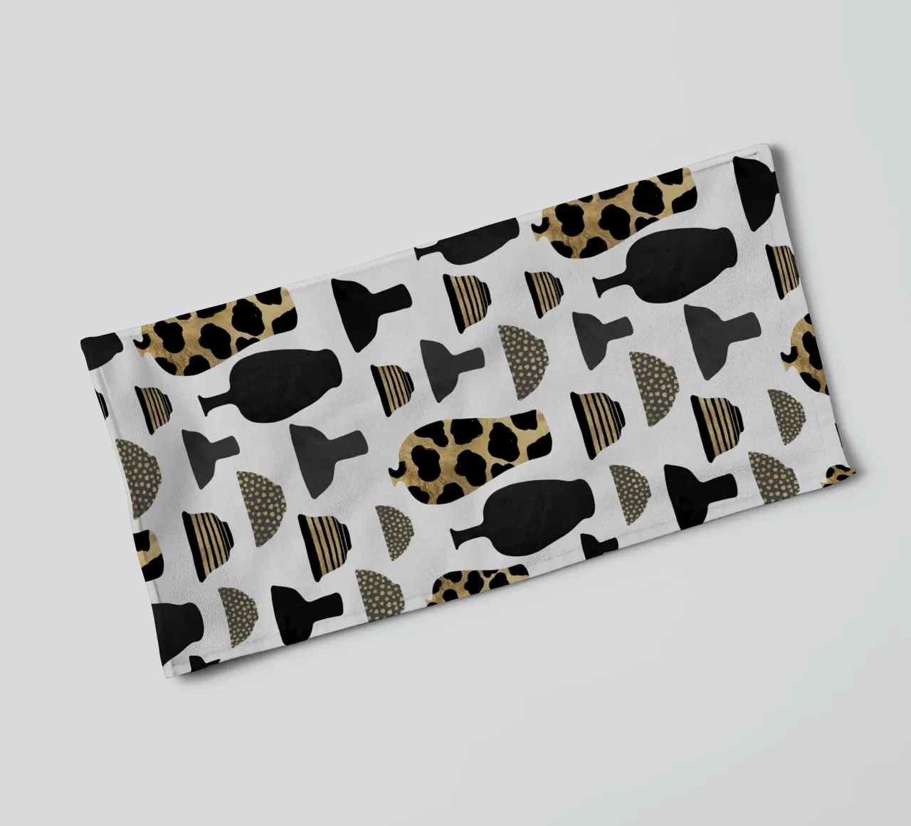 Patterned Vases towel by Orara Studio