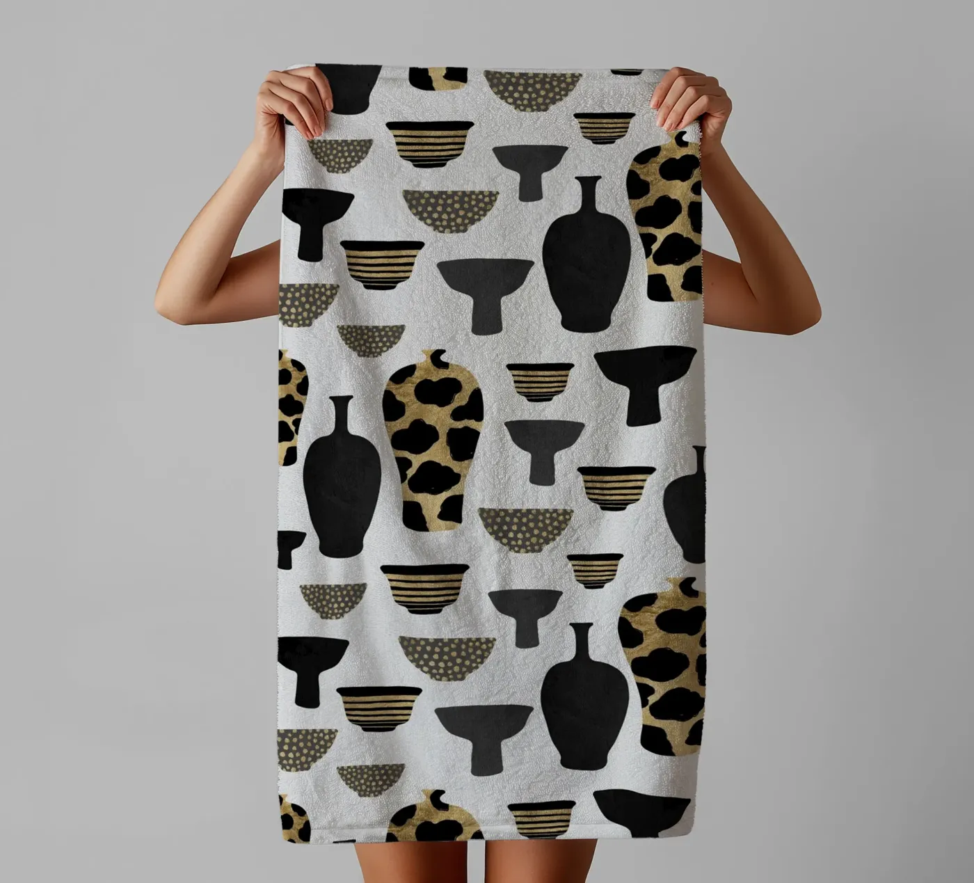 Vazen met patroon badhanddoek van Orara Studio