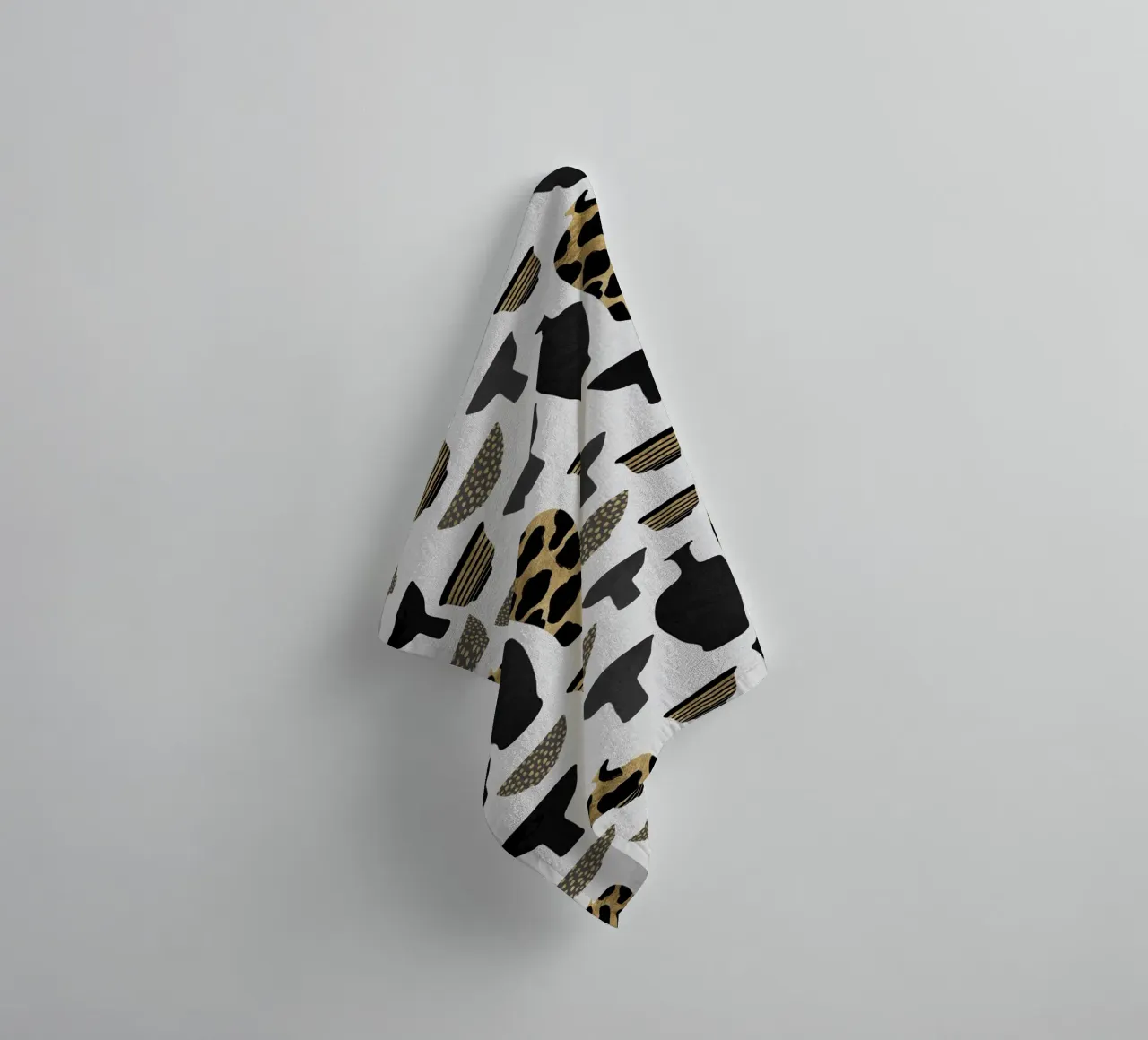 Patterned Vases towel by Orara Studio