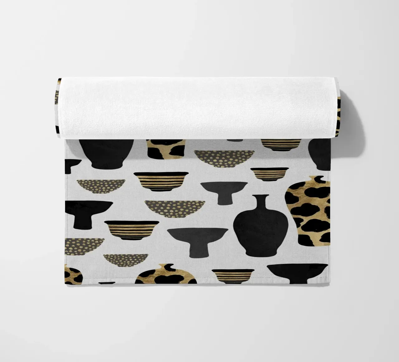 Patterned Vases beach towel by Orara Studio