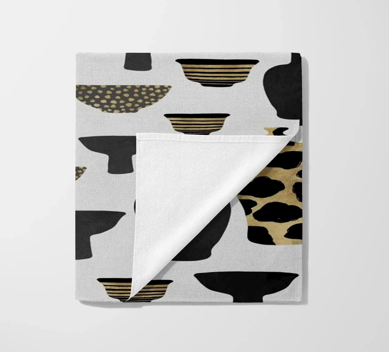 Patterned Vases beach towel by Orara Studio