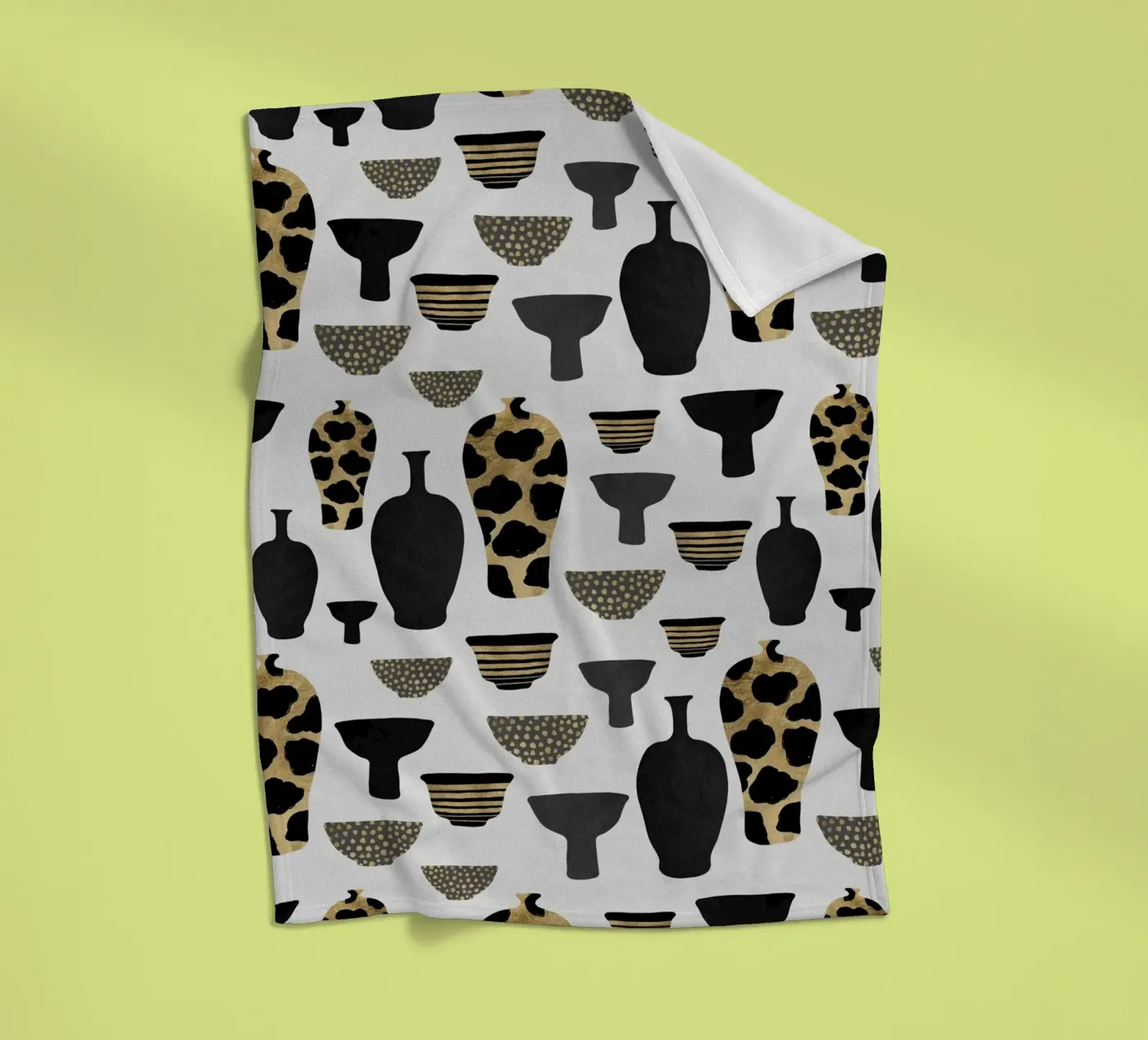 Vases à motifs plaid polaire de Orara Studio