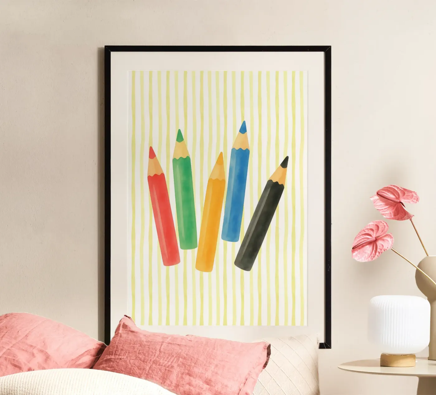 Colored pencils poster da Funkydays