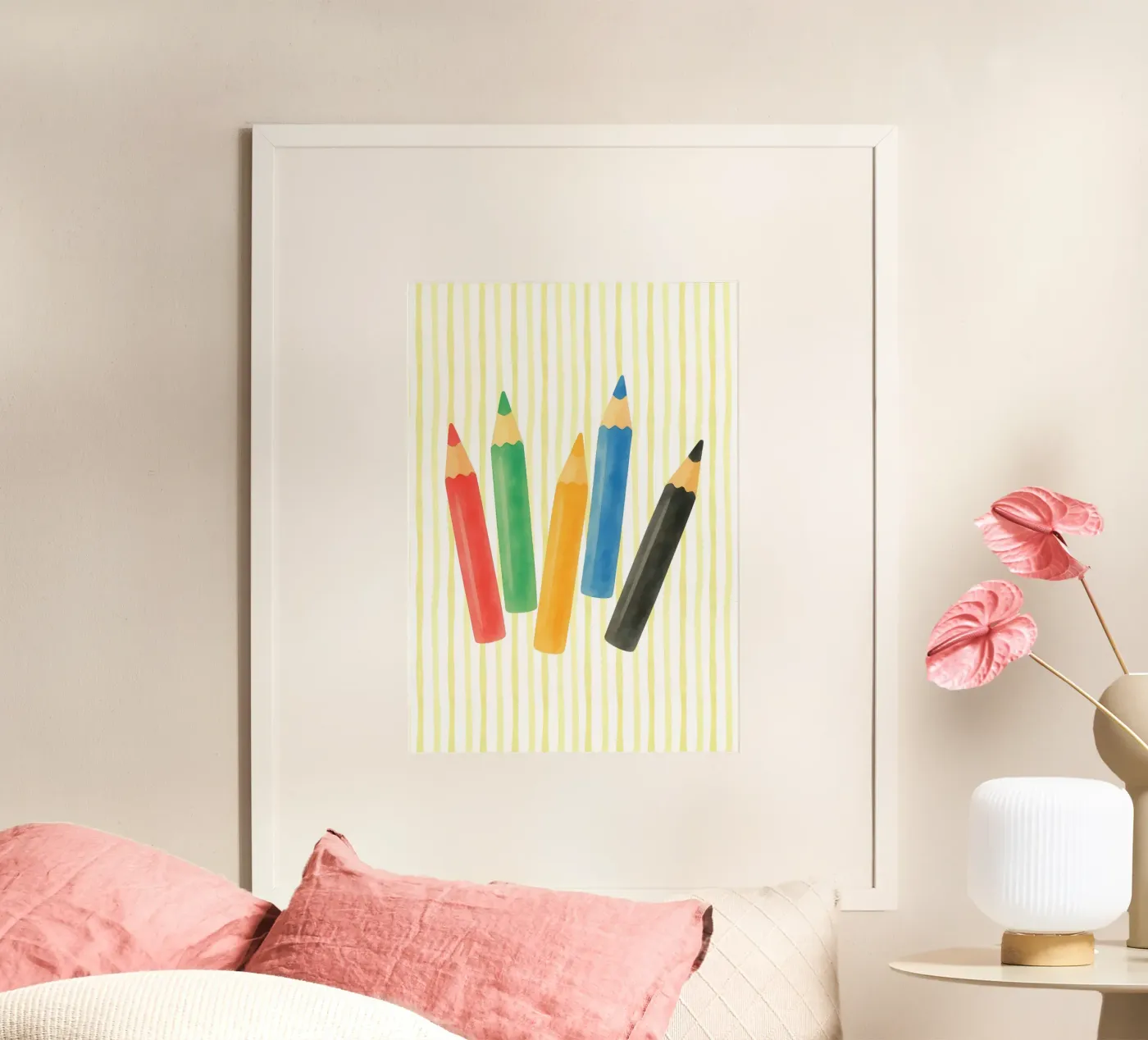 Colored pencils poster da Funkydays