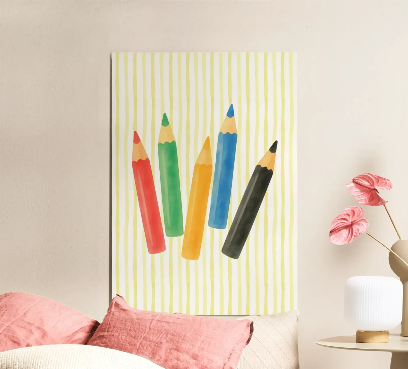 Colored pencils poster da Funkydays