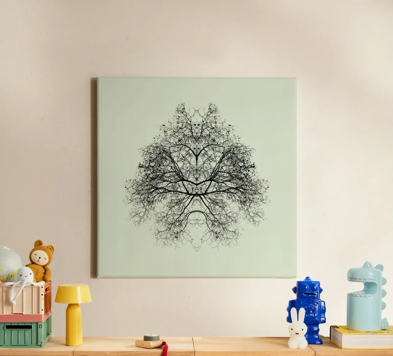 Rorschach Test - Nadav Jonas tela con Cornice a cassetta da Pictufy