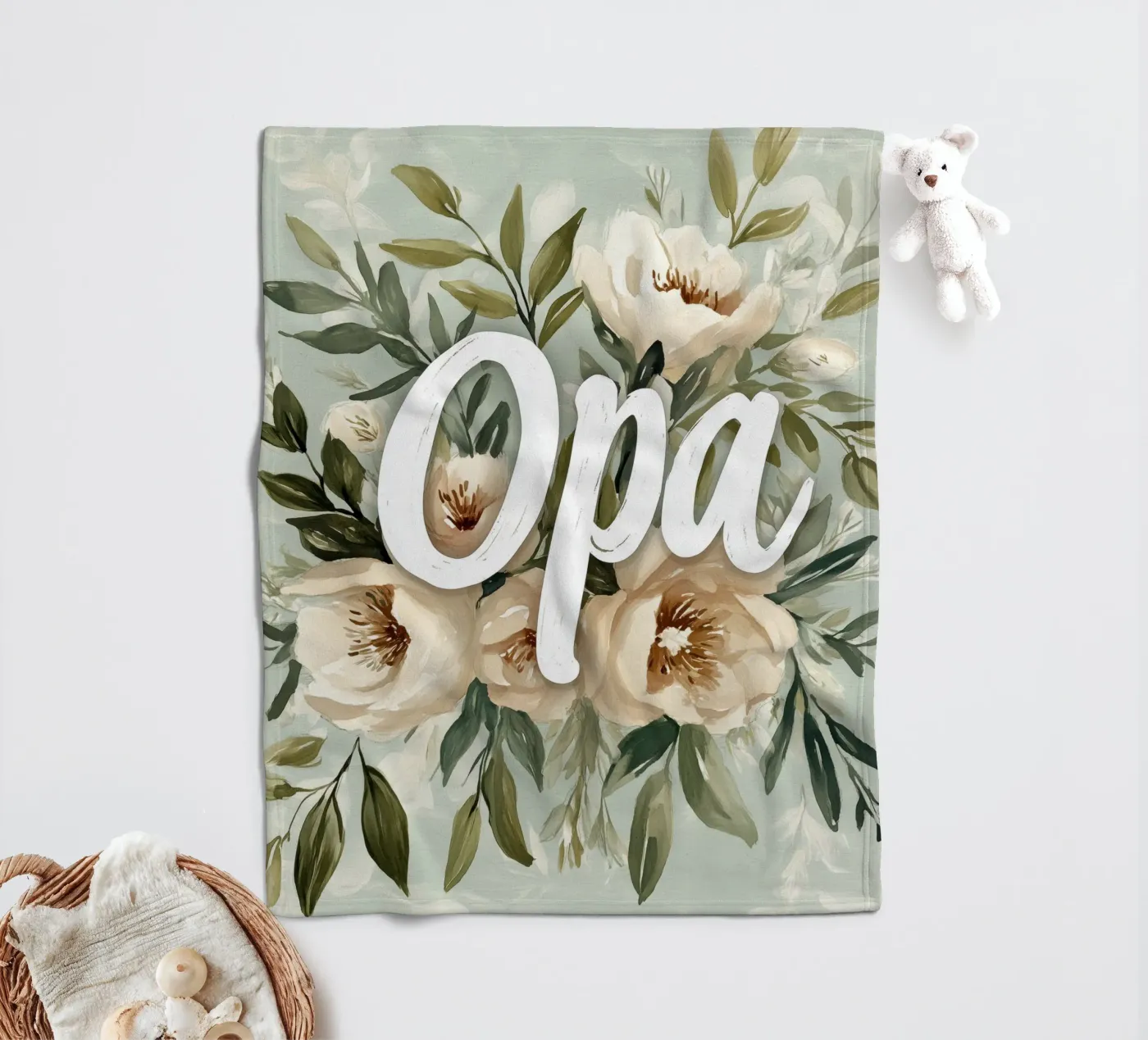 Opa plaid polaire de treechild