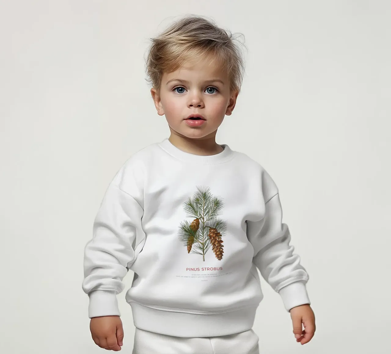 Pino bianco o Pinus Strobus felpa neonato da Vintagrafica