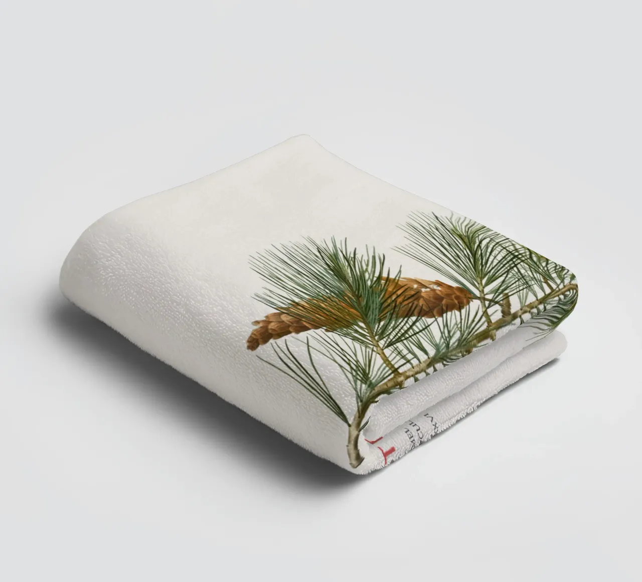 Weißkiefer oder Pinus Strobus Handtuch von Vintagrafica