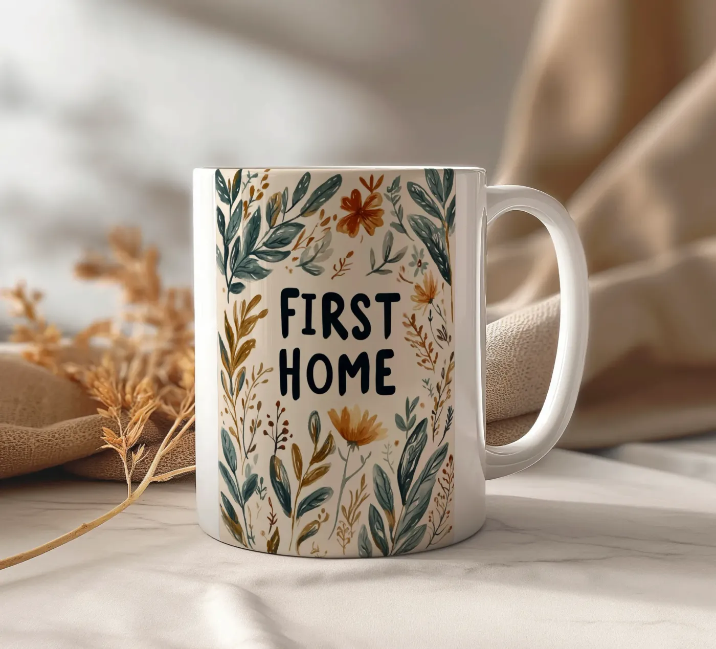 First Home (Version 3) ceramic mug by treechild