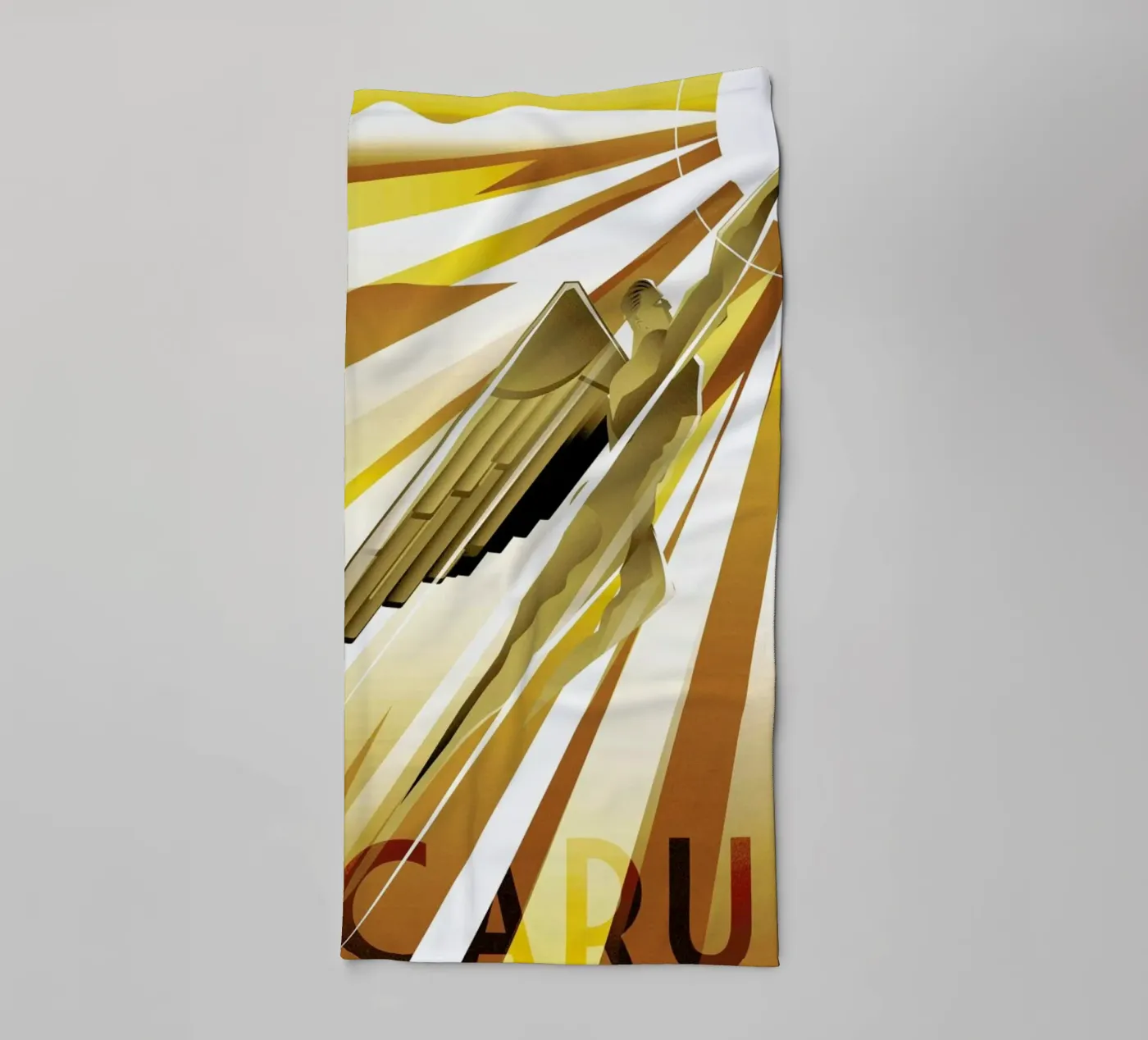 Icarus towel by Rodolfo Reyes