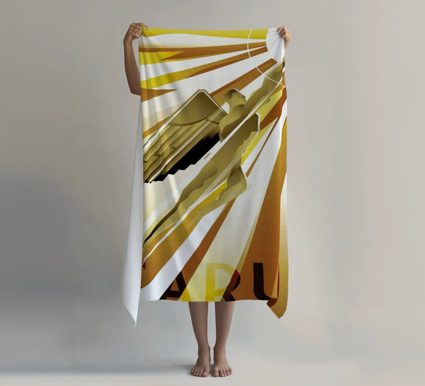 Icarus strandhanddoek van Rodolfo Reyes