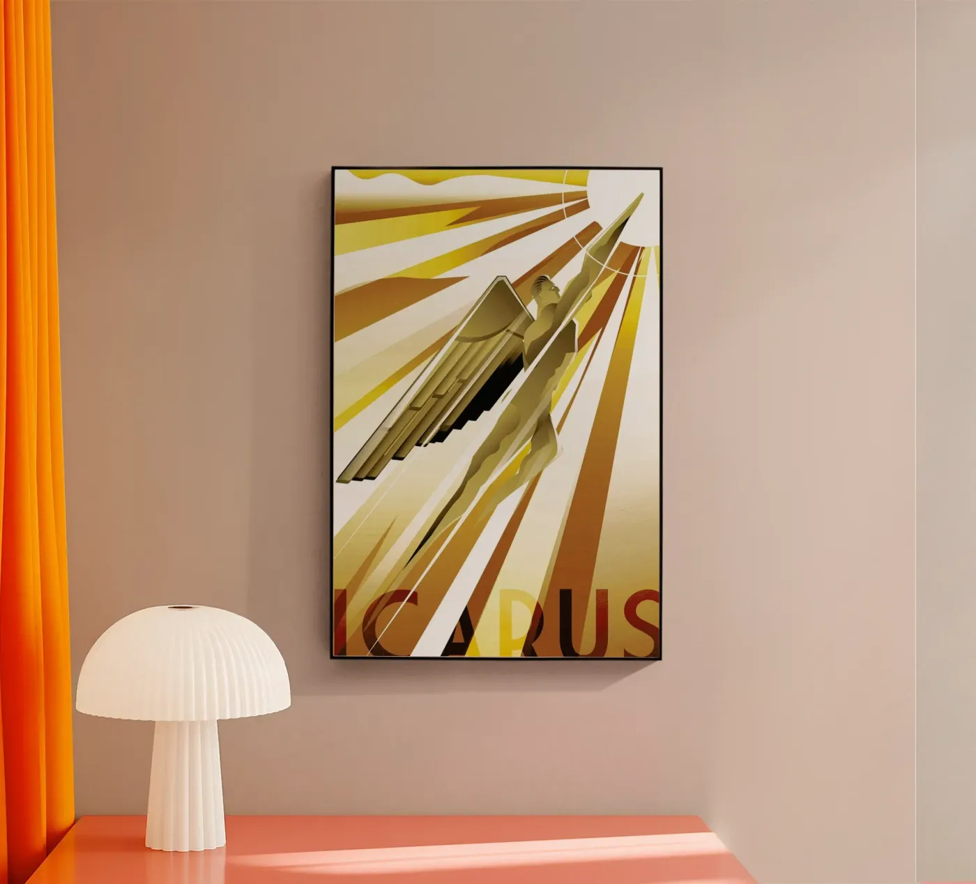 Icarus acrylic glass by Rodolfo Reyes
