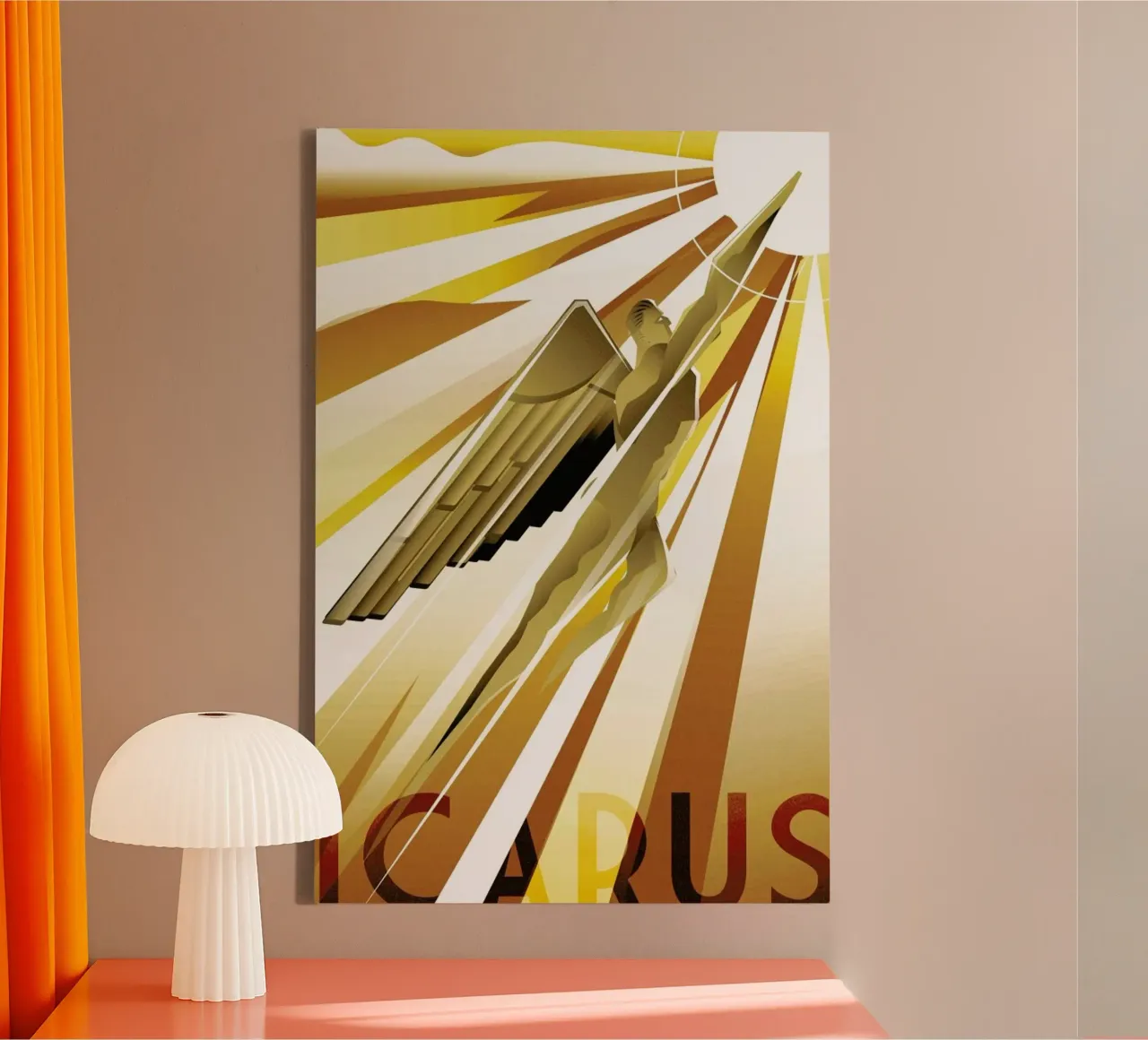 Icarus tela con Cornice a cassetta da Rodolfo Reyes