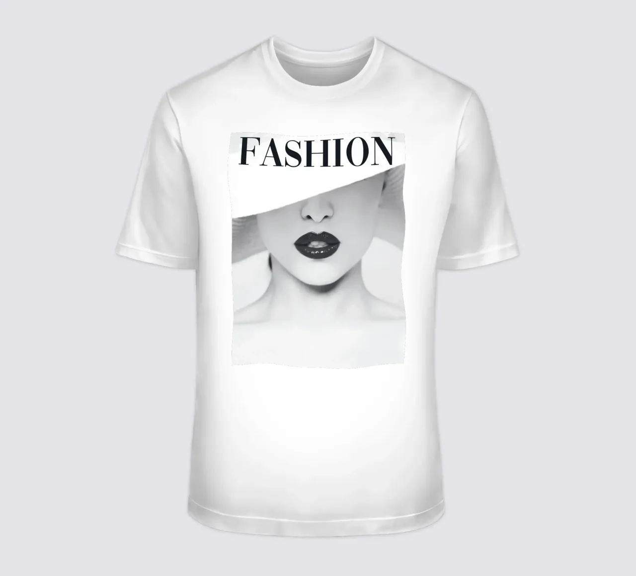 Minimalista, elegante, in bianco e nero t-shirt da Whole©