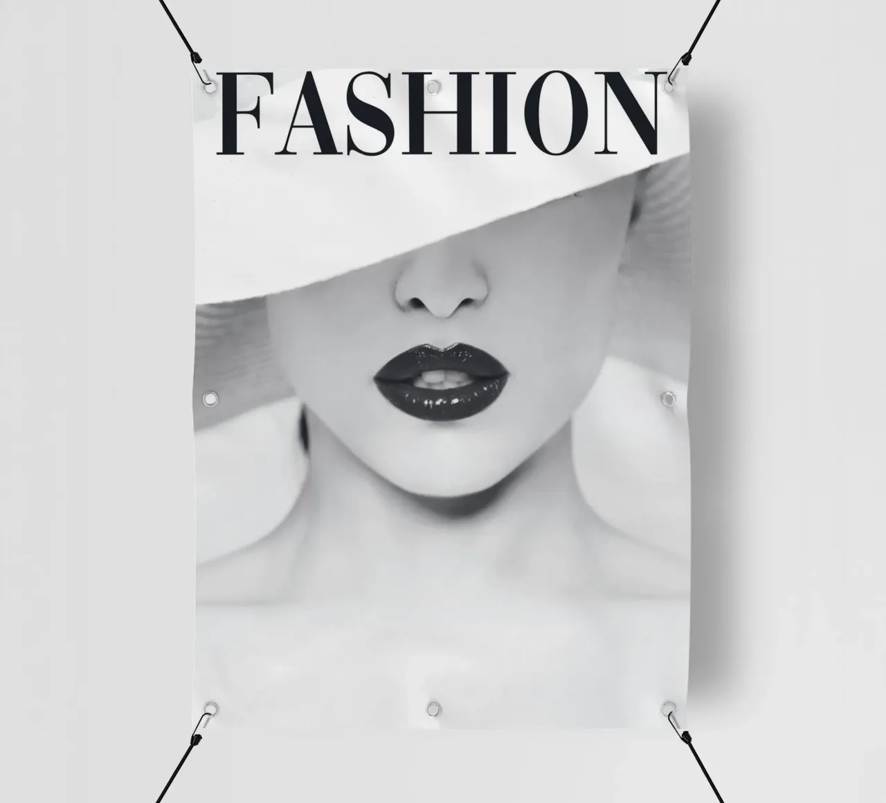 Minimalista, elegante, in bianco e nero telo in pvc da Whole©