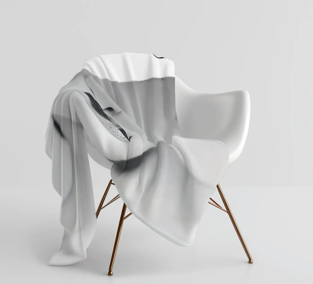 Minimalista, elegante, in bianco e nero coperta in pile da Whole©