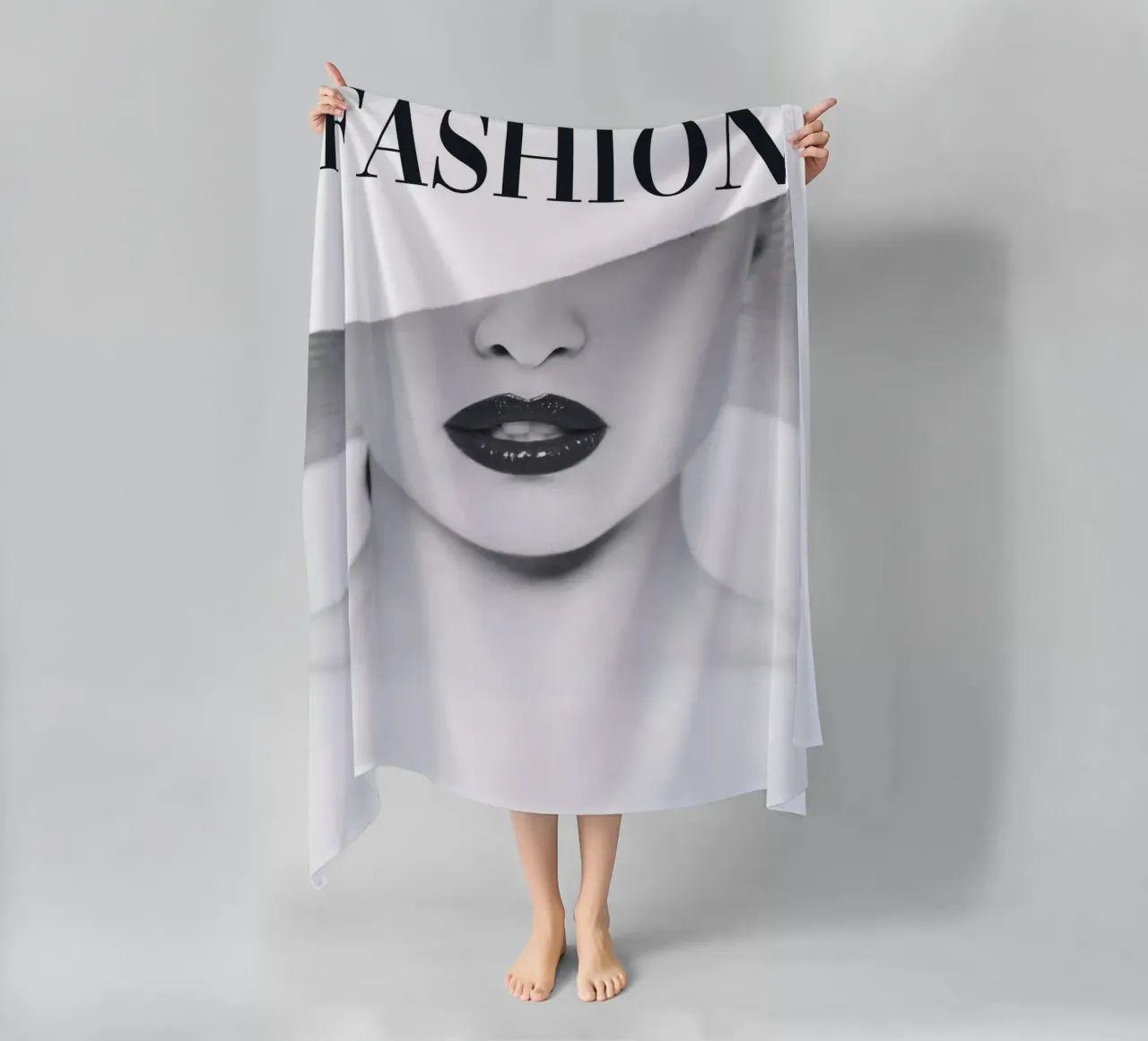 Minimalista, elegante, in bianco e nero telo mare da Whole©