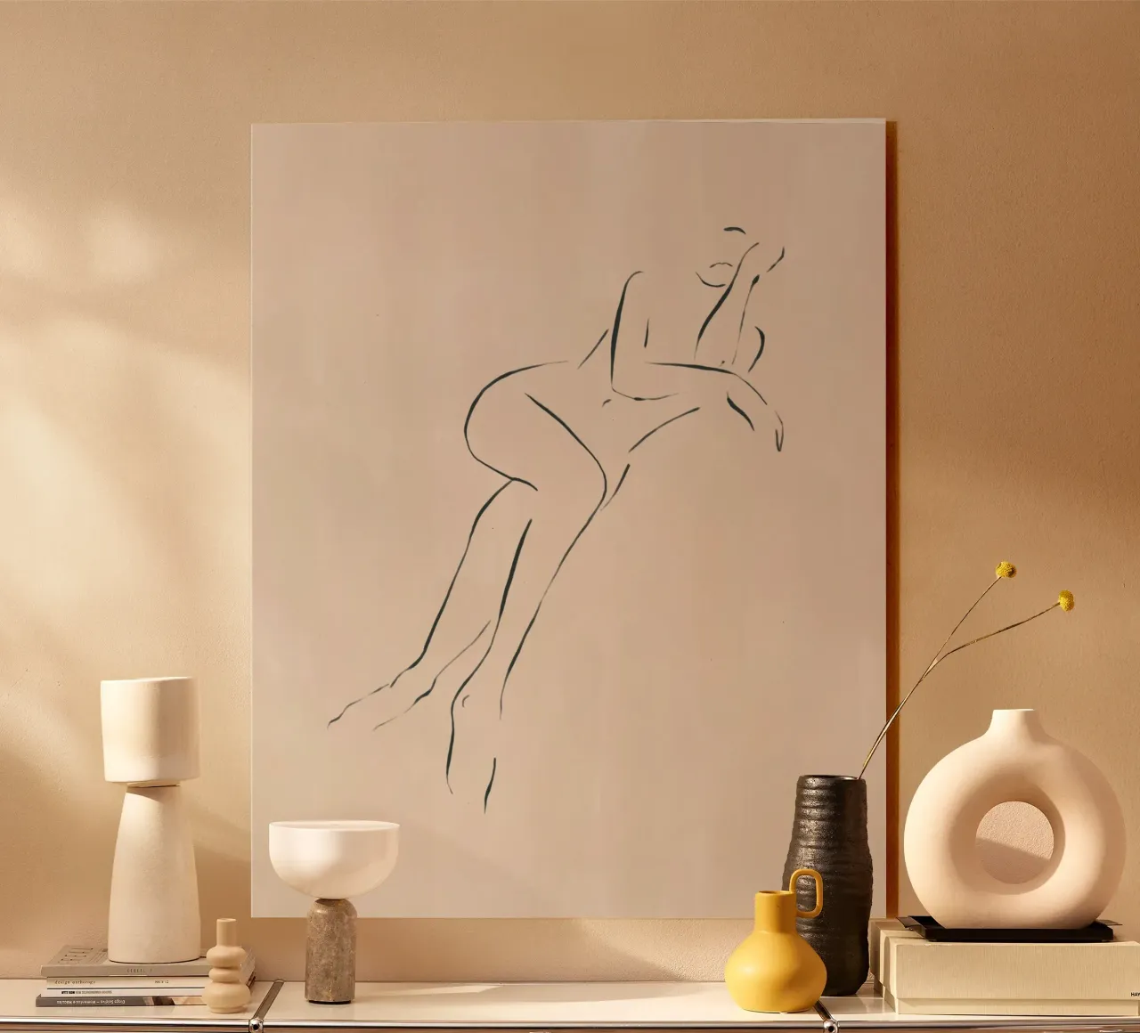 Posa disinvolta plexiglass da Ivy Green Illustrations