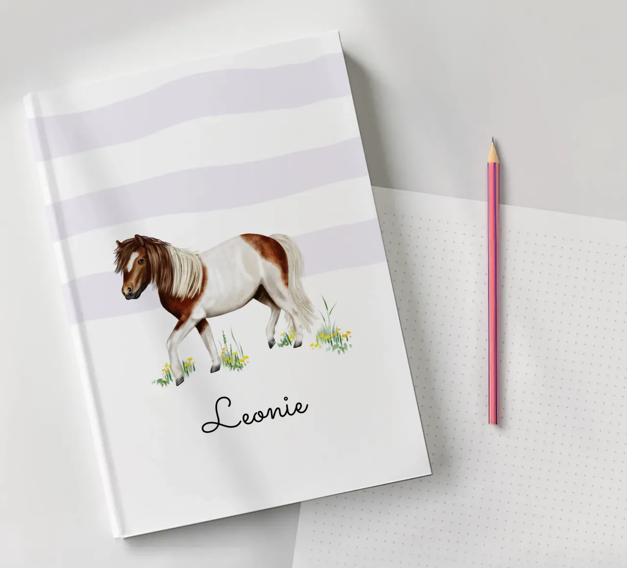 Horse Illustration • Shetlandpony notebook by Moonlit Illustrations