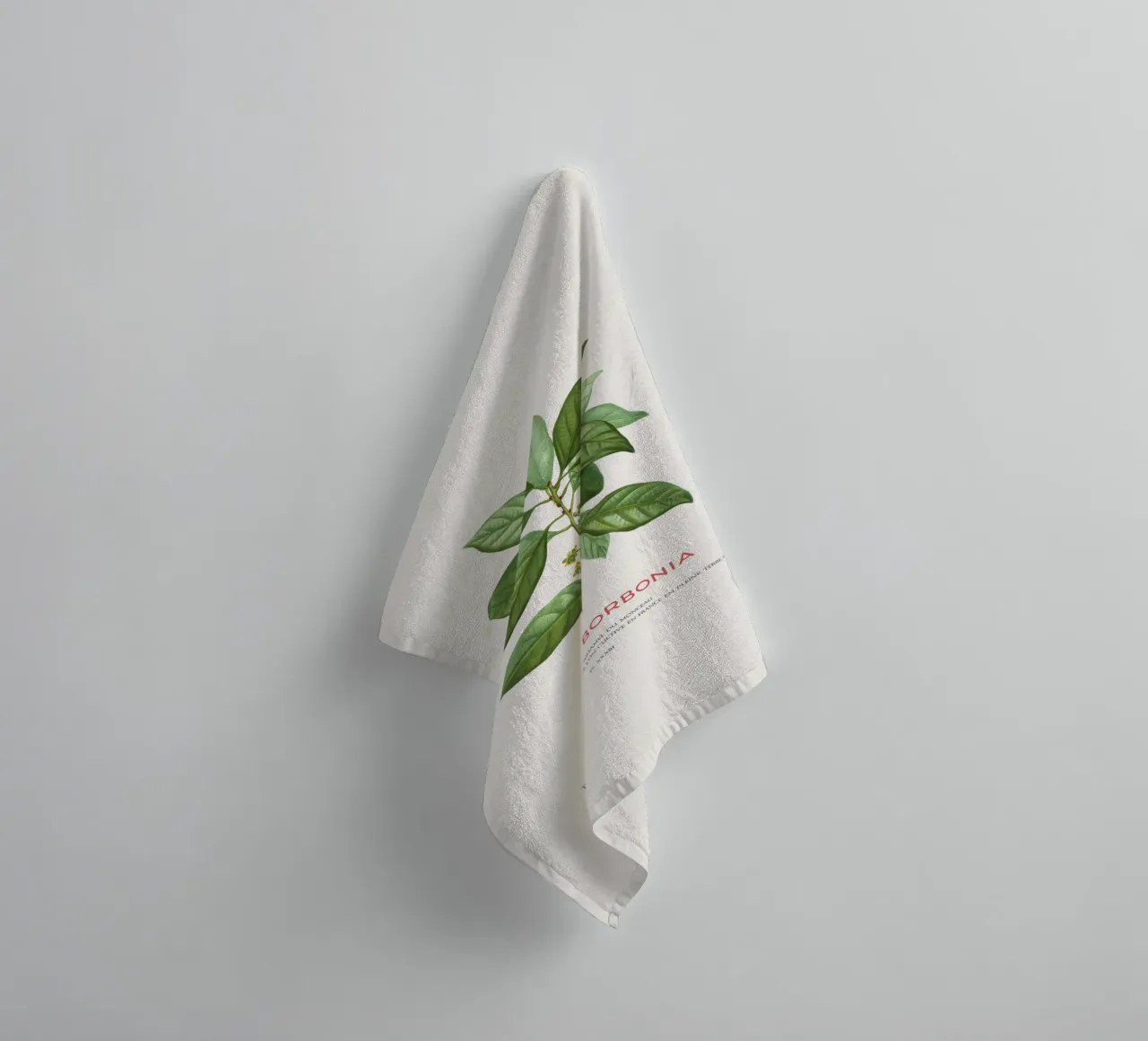 Lauro Borbone o Laurus Borbonia asciugamano da bagno da Vintagrafica