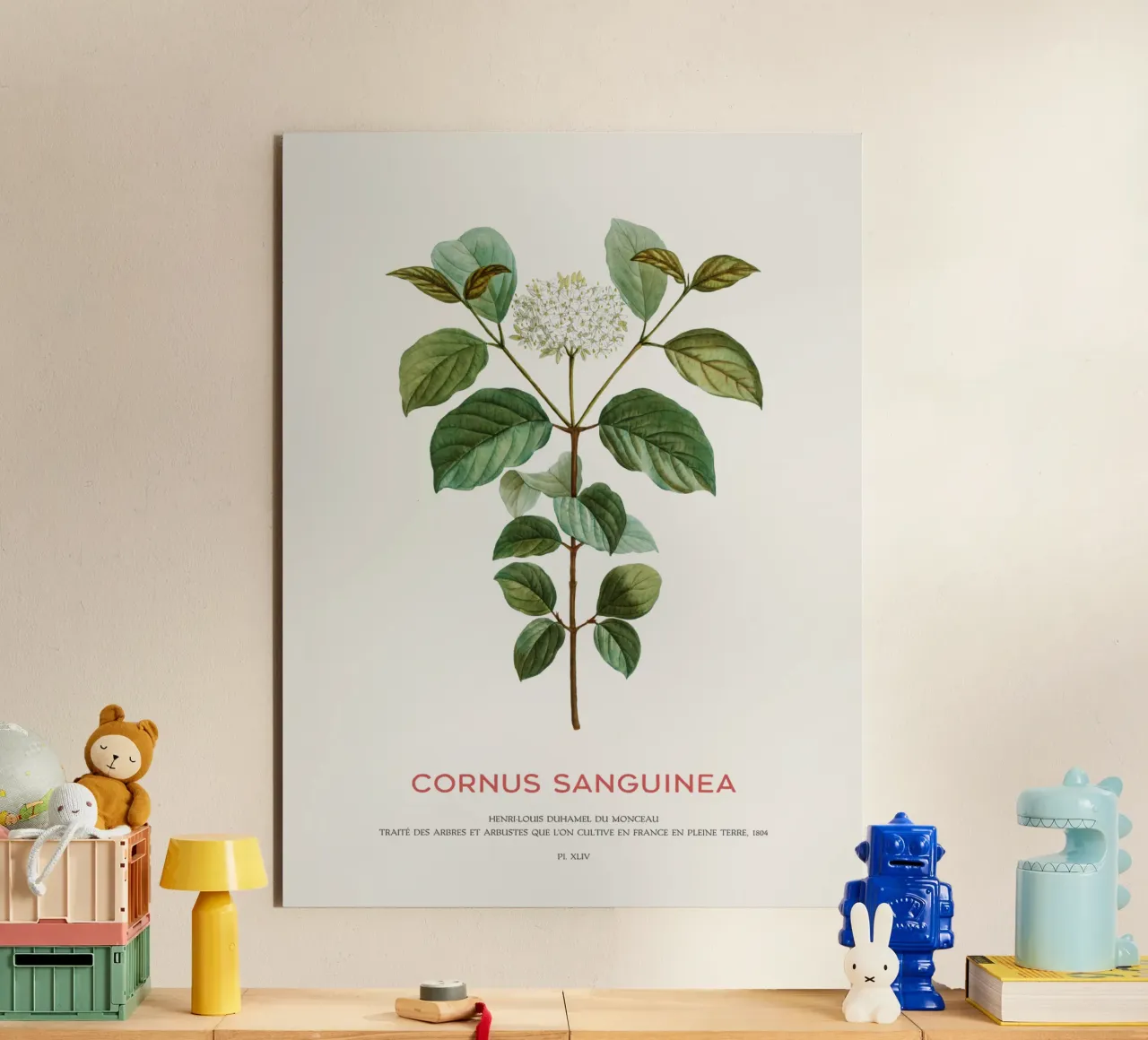 Bloody dogwood or Cornus Sanguinea alu-dibond by Vintagrafica