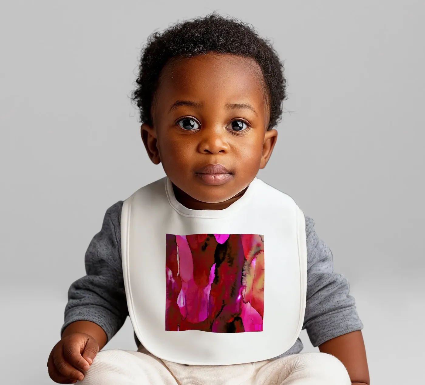 Grenadine Babylätzchen von Amy Sia