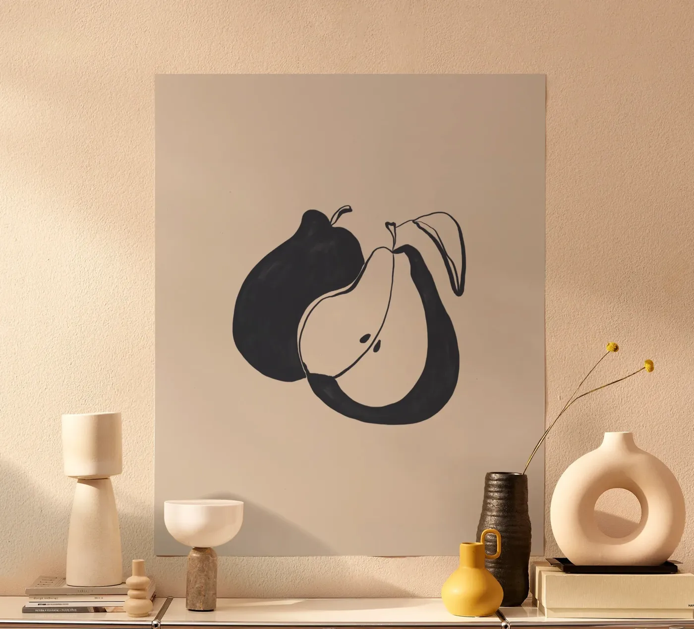 Pears poster by Ivy Green Illustrations