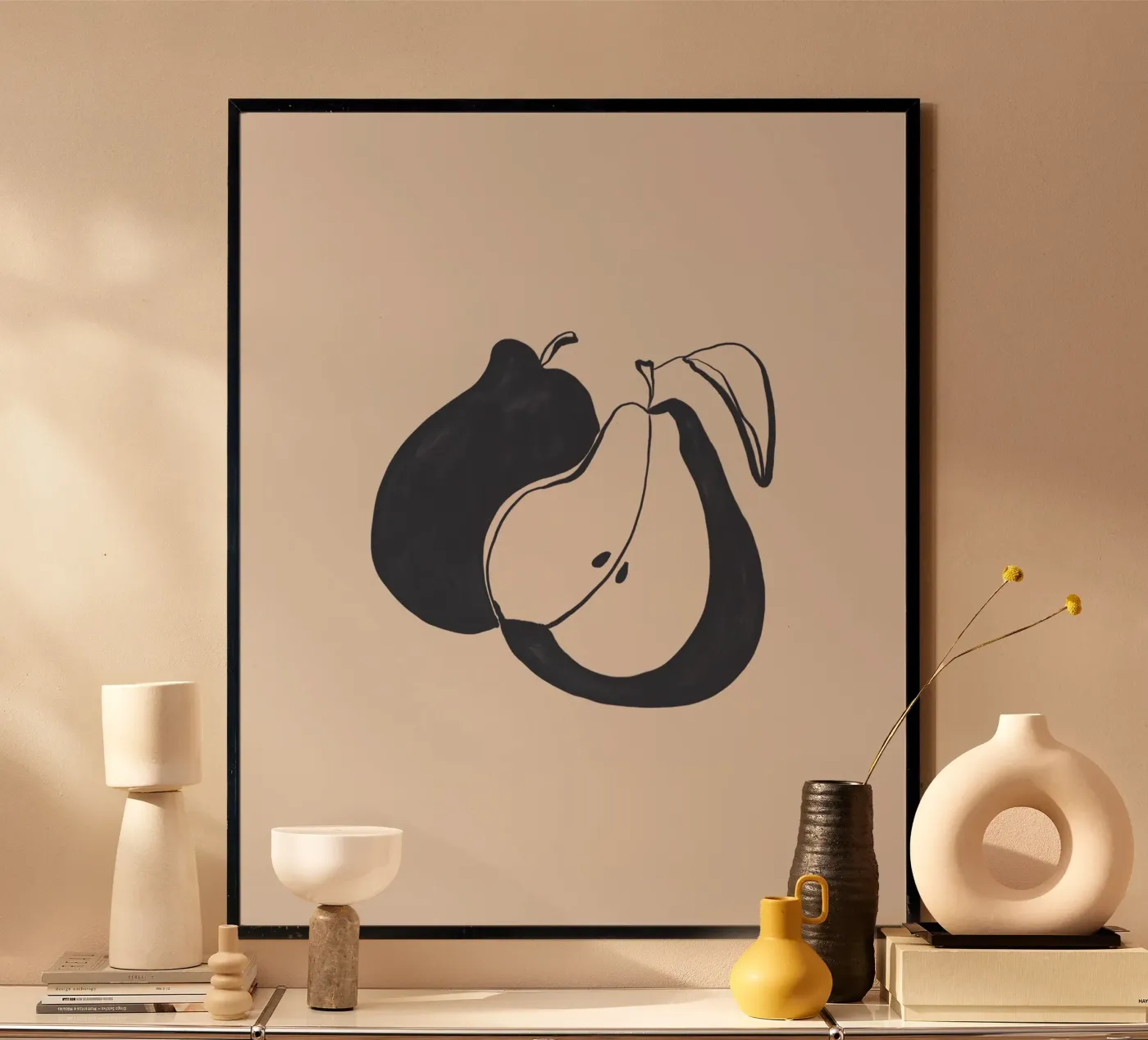 Pears poster by Ivy Green Illustrations
