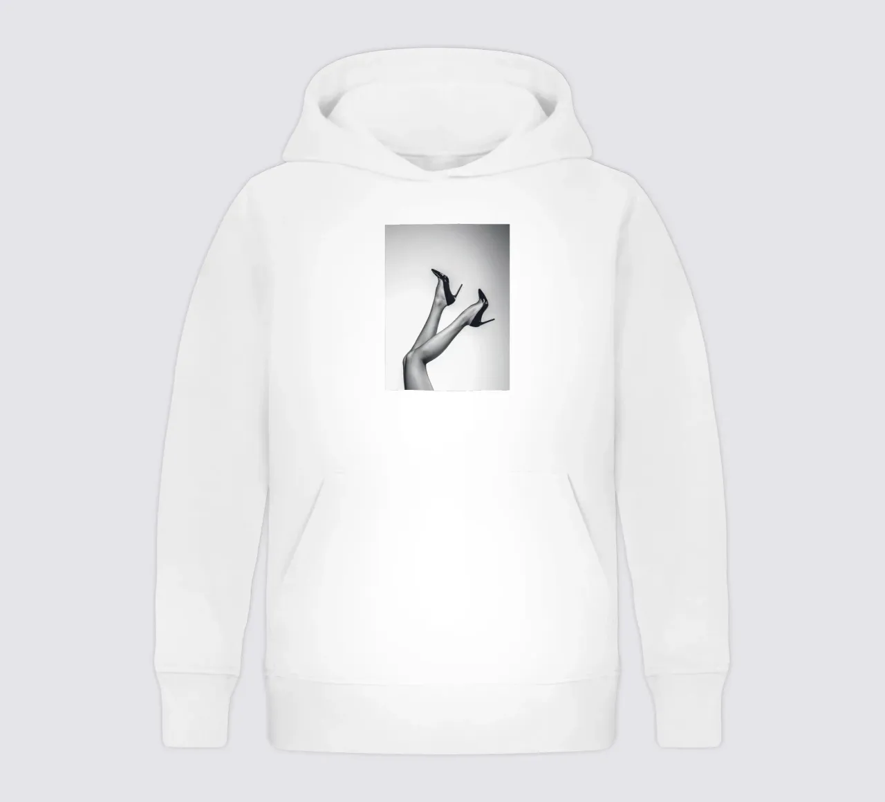 Eleganza in bianco e nero - High Heels Art felpa bambino con cappuccio da Whole©
