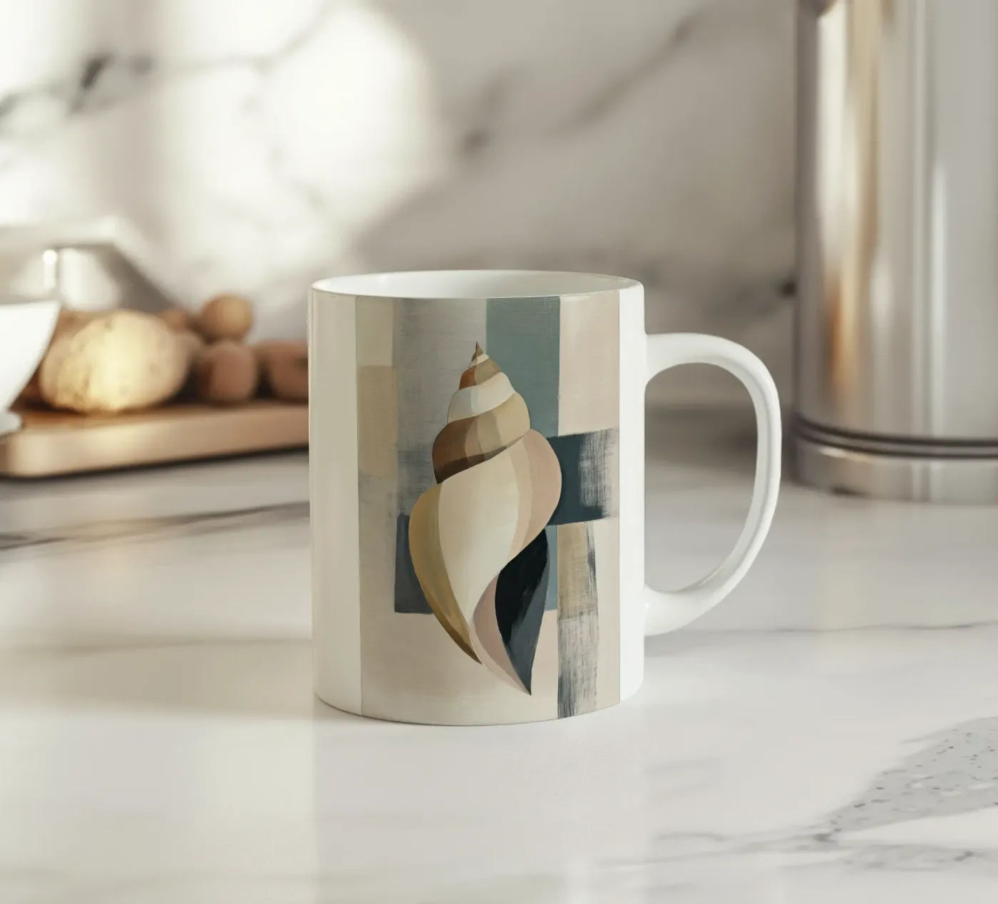 Coastal Shell ceramic mug by Gaite