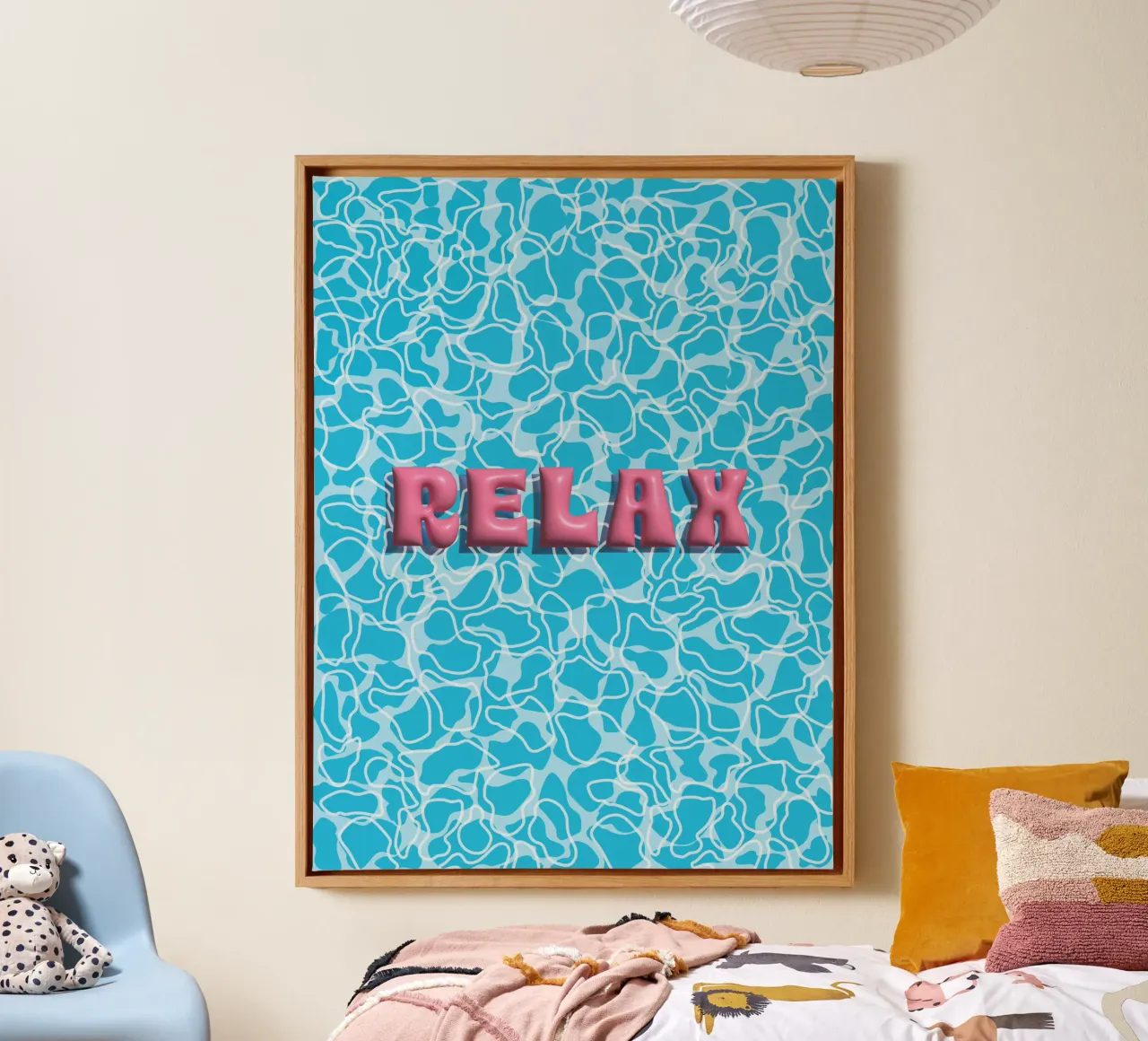 Ontspan en kom tot rust canvas met Baklijst van Atelier_SousleMont