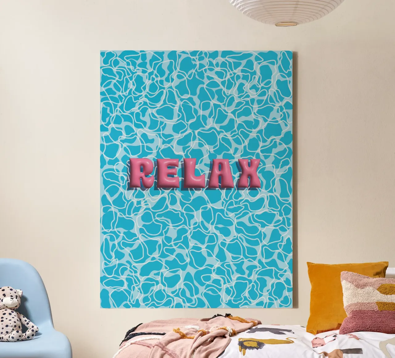 Ontspan en kom tot rust canvas met Baklijst van Atelier_SousleMont