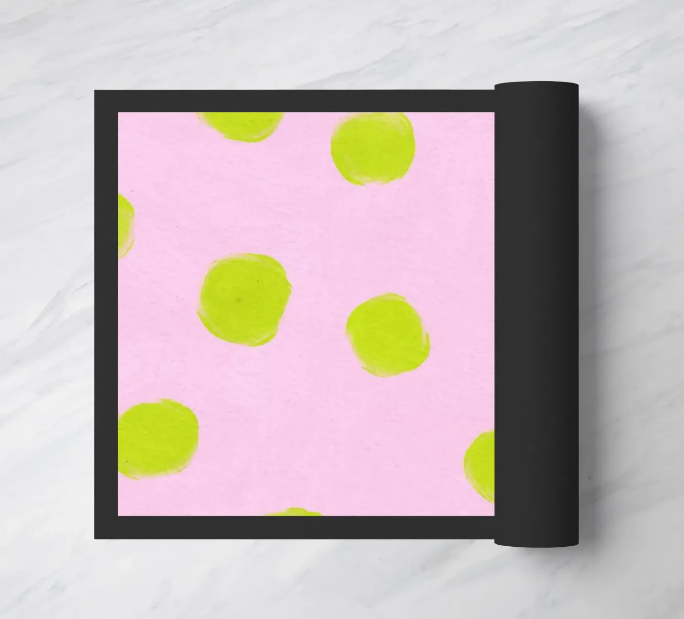 Yellow Dots doormat by treechild