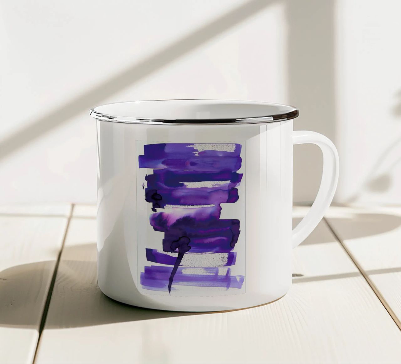 Metropolis tazza in smalto da Amy Sia