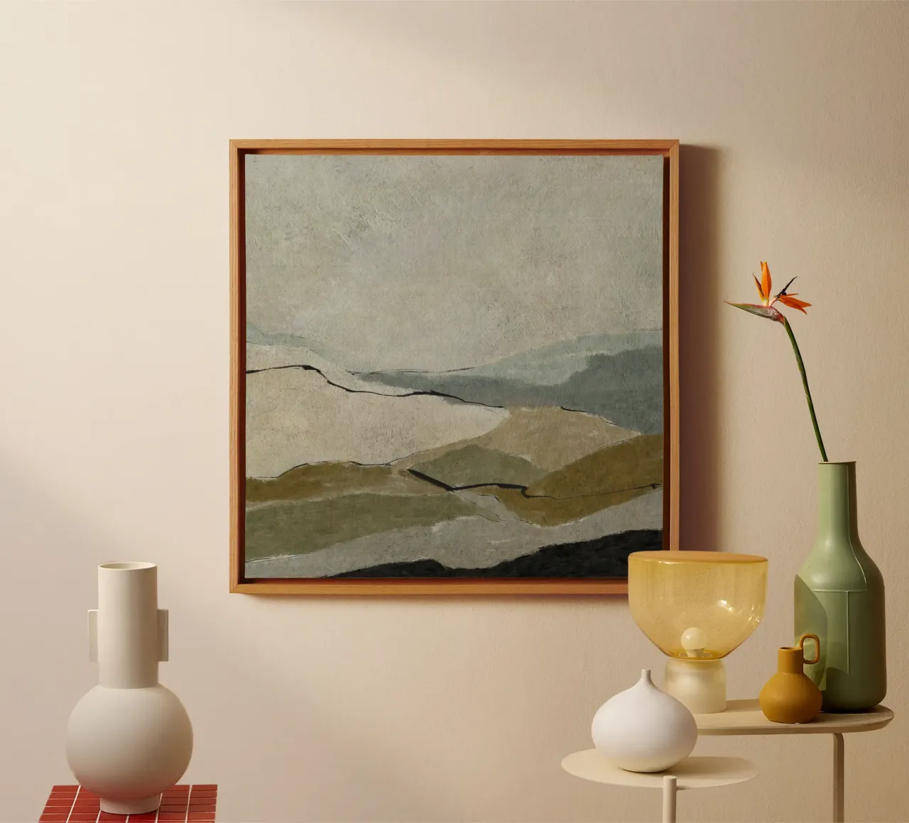 Unsichtbare Landschaft Leinwand von Dan Hobday