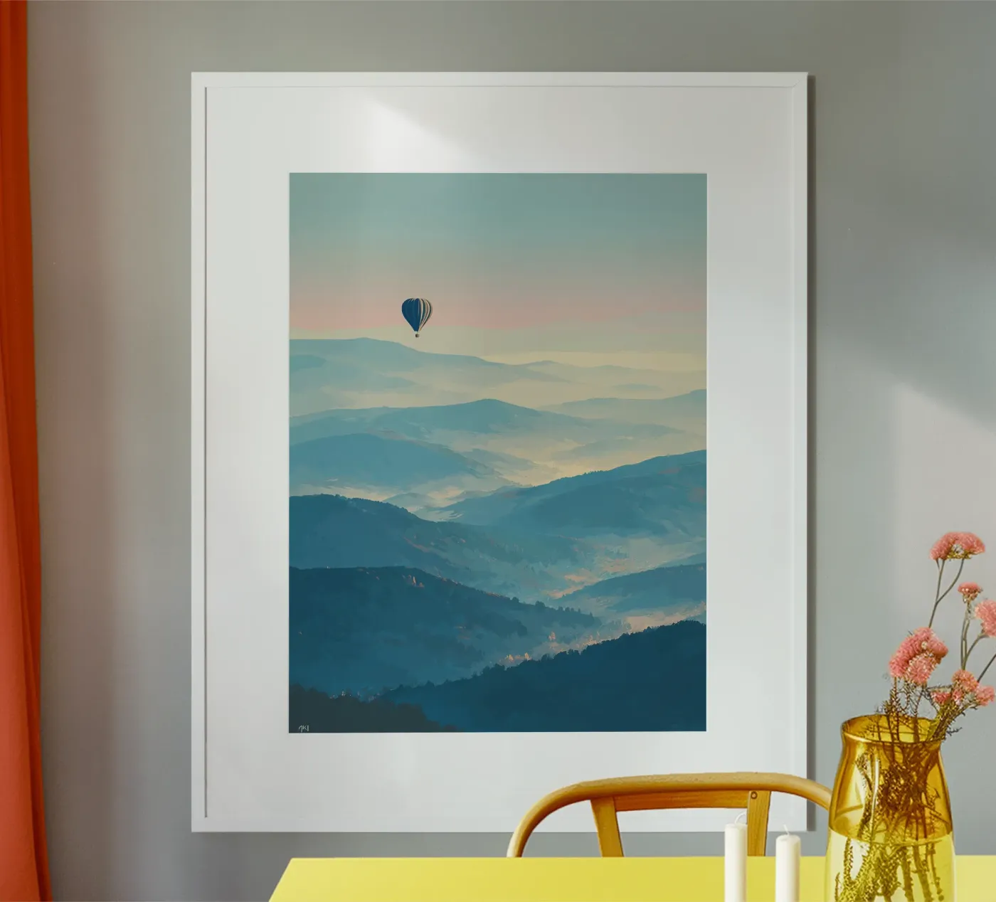 Ochtenddrift poster van HappyHue
