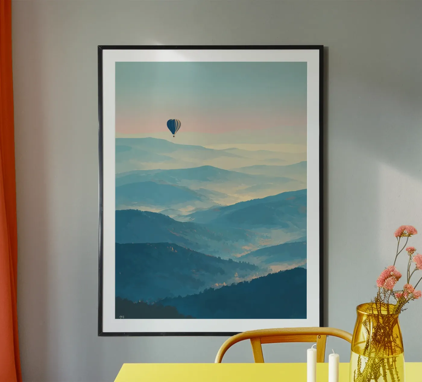 Ochtenddrift poster van HappyHue