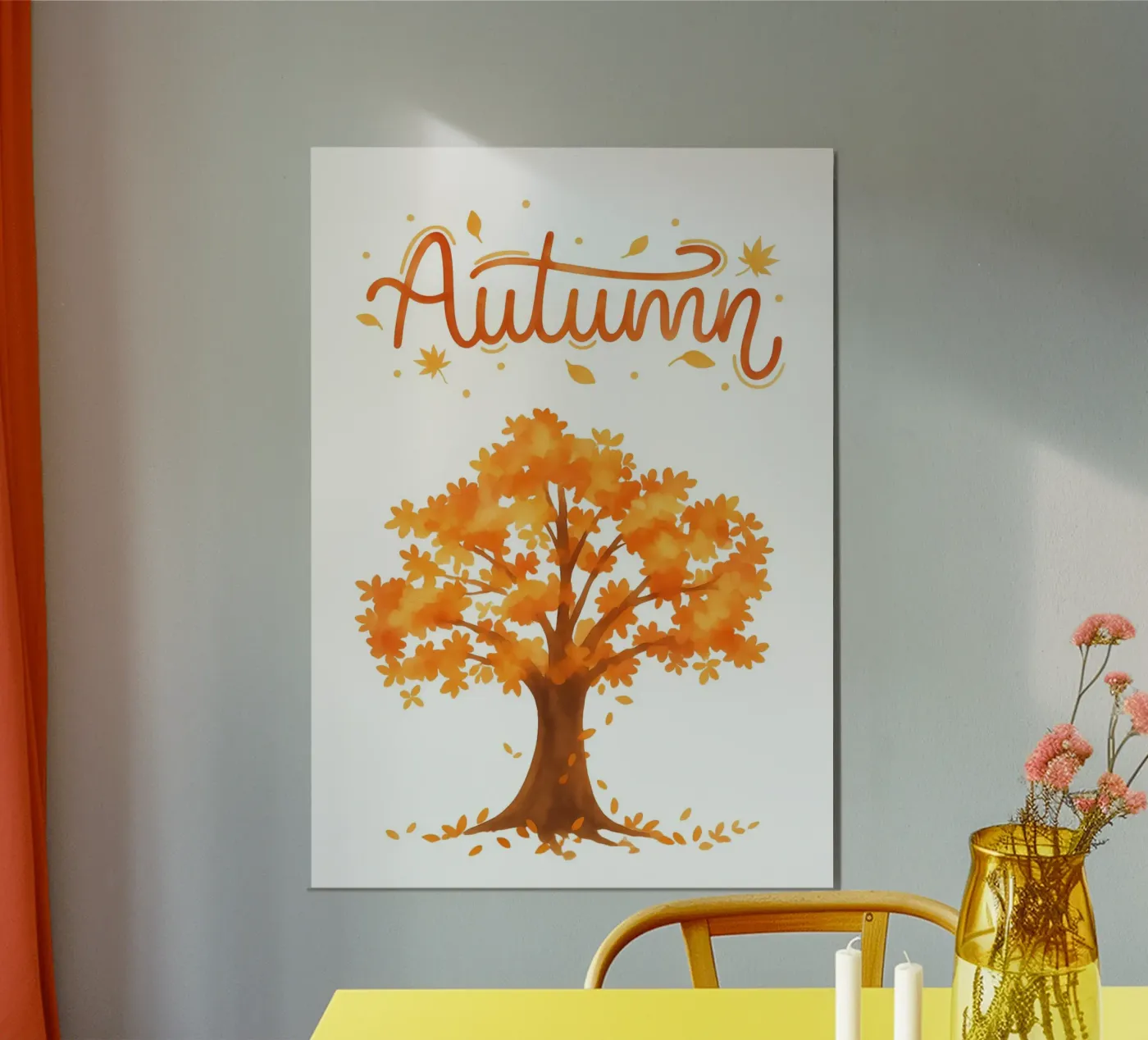 Autumn tree poster da Funkydays