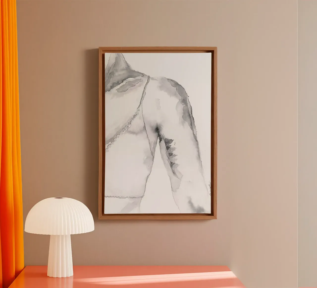 I am Comfortable tela con Cornice a cassetta da Larissa van der Laan