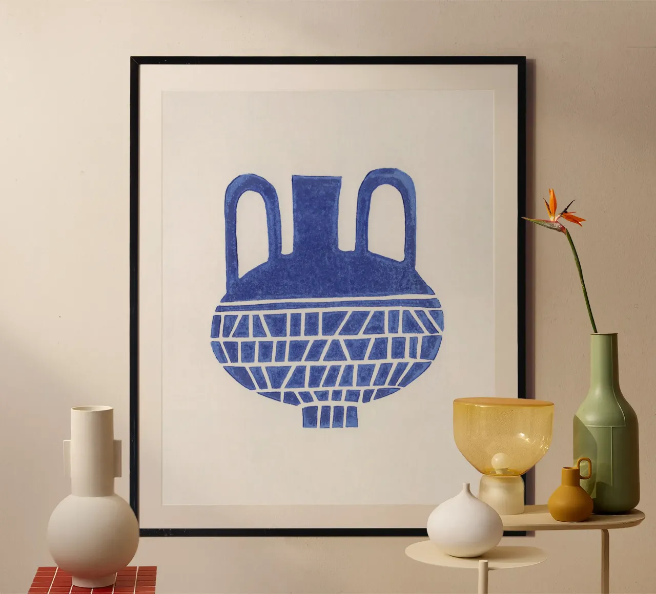 Vaso Linocut #6 poster da Alisa Galitsyna