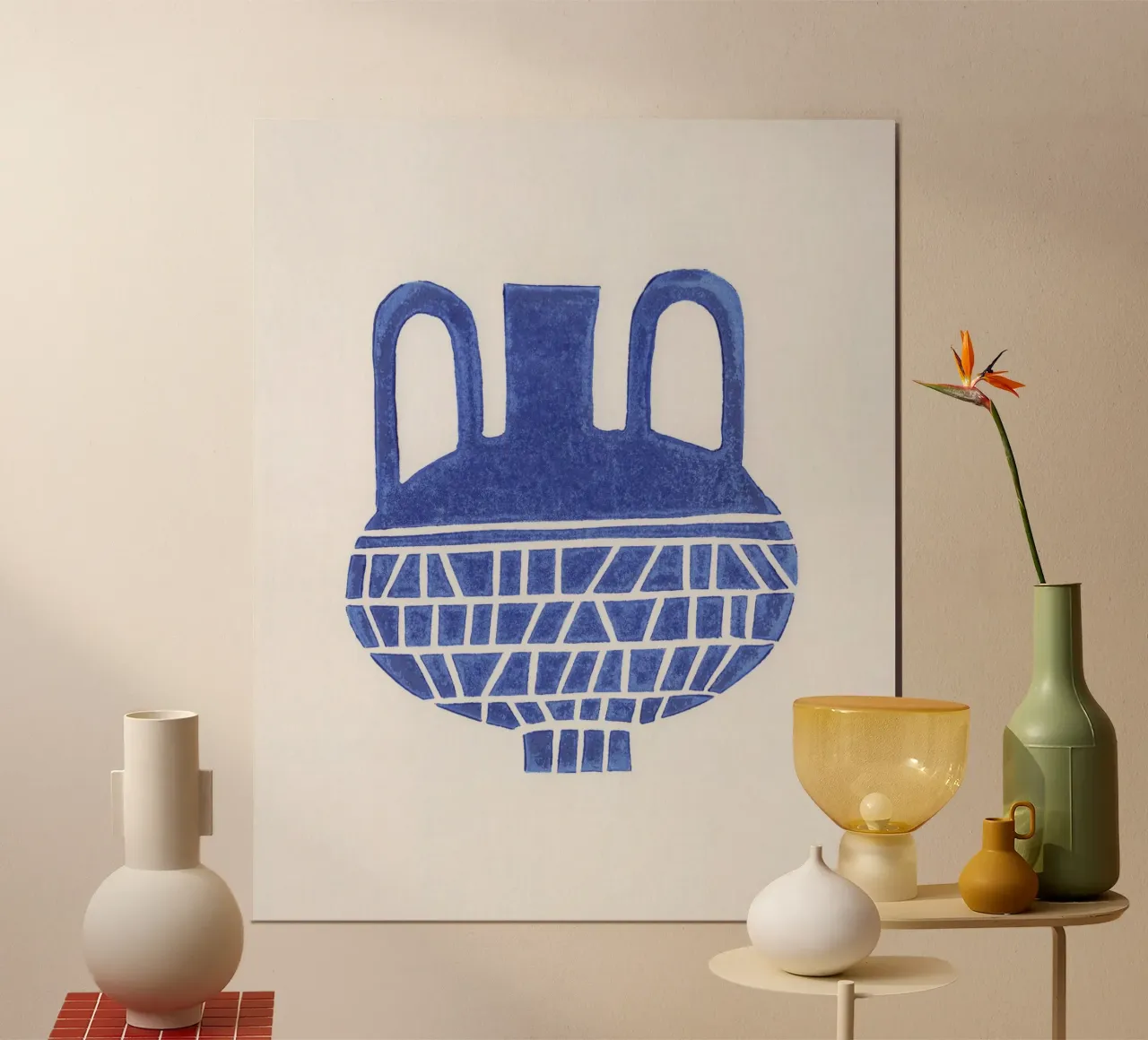 Vaso Linocut #6 poster da Alisa Galitsyna